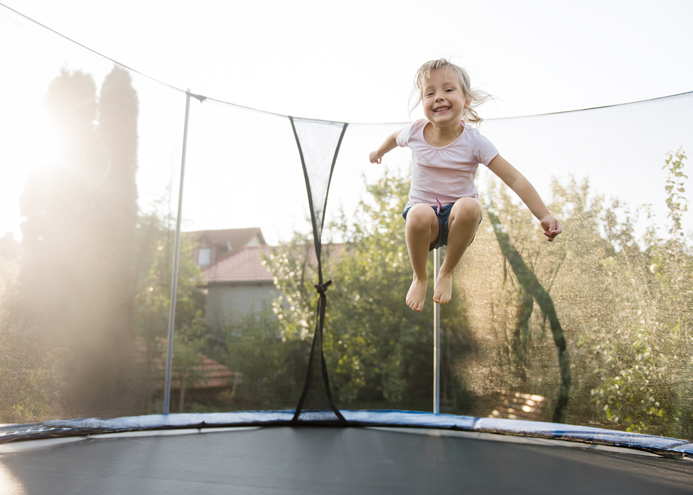 Trampoline de loisirs Sauter et atterrir en toute sécurité BPA